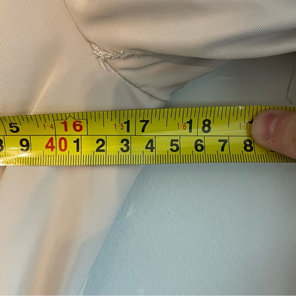 KENSIE Lace Embellished Rain Jacket Trench Coat - Tan, Size S - Picture 11 of 13